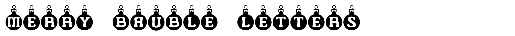 Merry Bauble Letters image